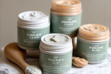 Natural clay face masks for radiant skin